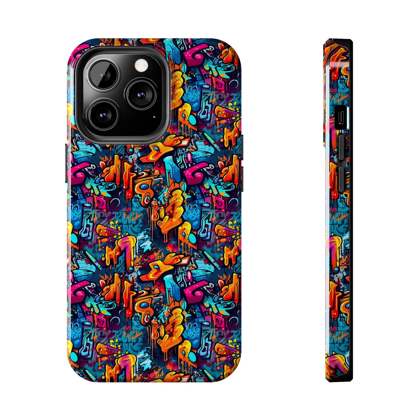 3D Abstract Graffiti Colorful Design Iphone Tough Phone Case