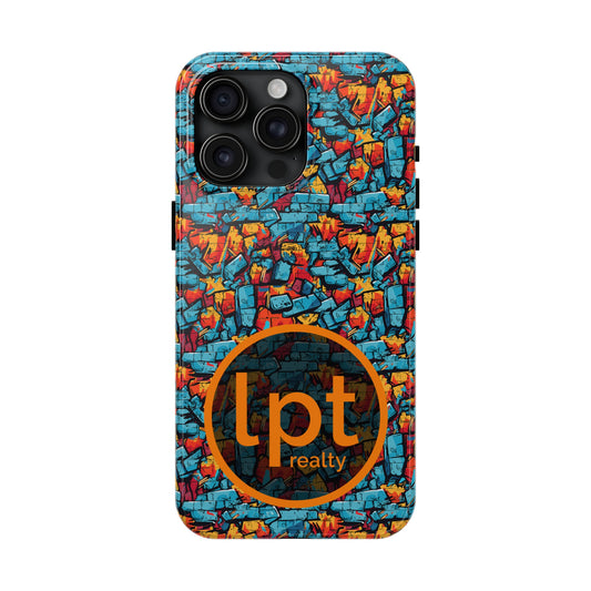 LPT Realty Logo -  3D Brick Wall Graffiti Design Iphone Tough Phone Case