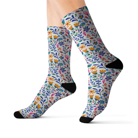 Blossoming Beauties: Charming Floral Blooms to Welcome Spring Ribbed Crew Socks