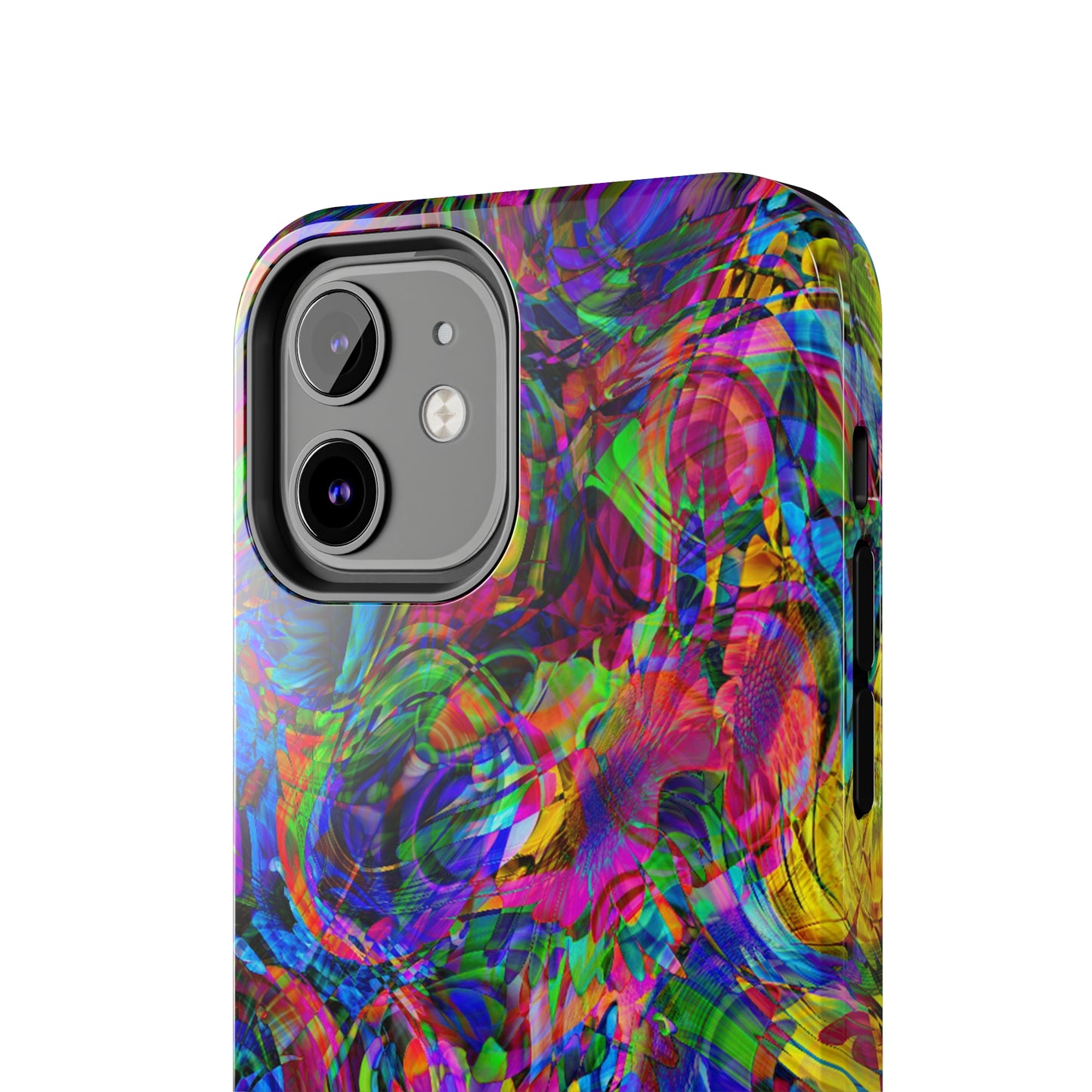 Rainbow Swirls Design Iphone Tough Phone Case