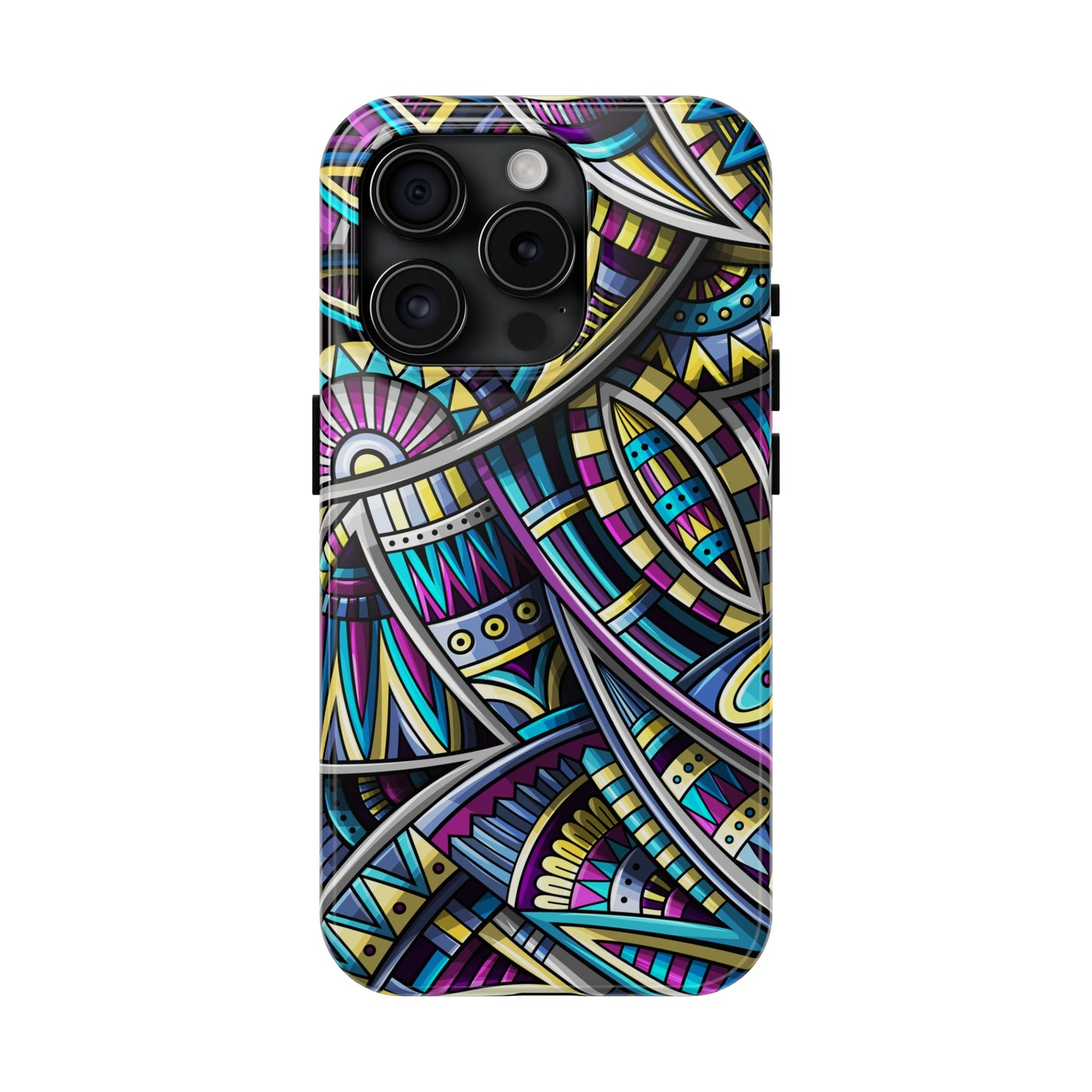 Tribal Colorful Abstract Design Iphone Tough Phone Case