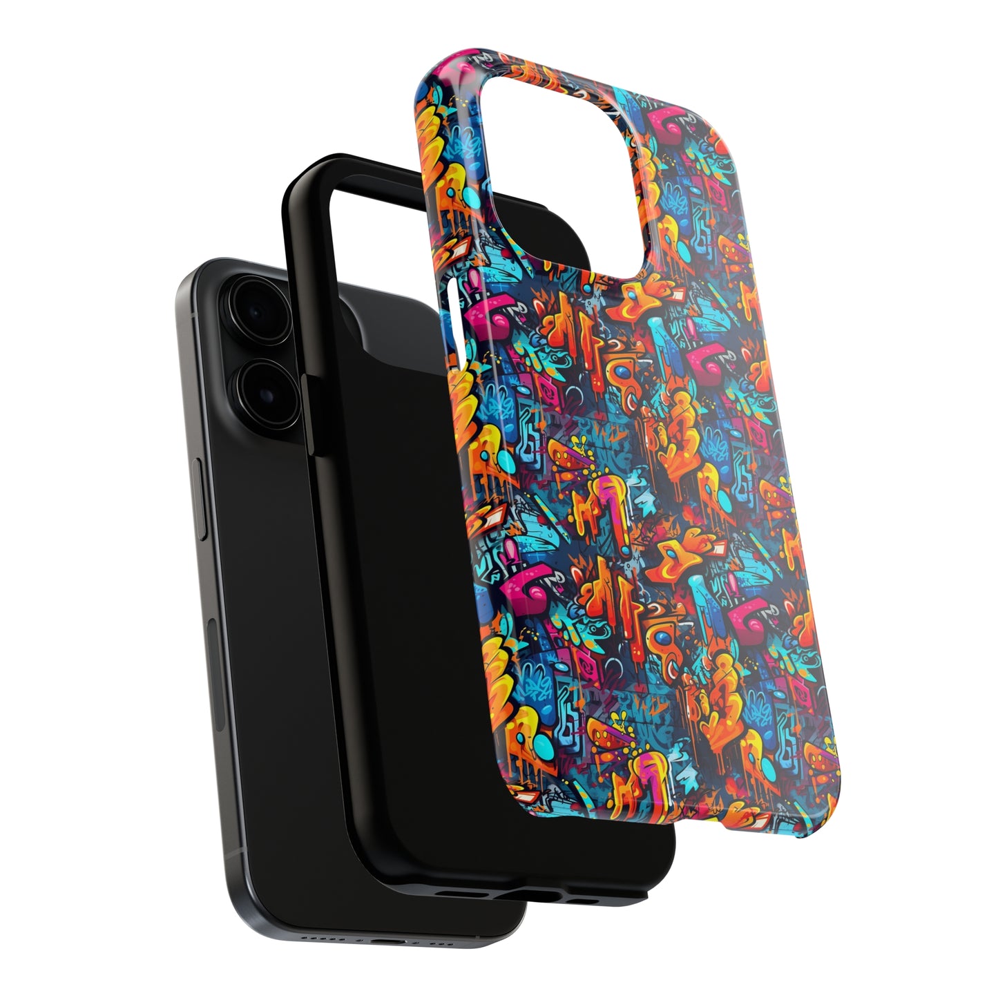 3D Abstract Graffiti Colorful Design Iphone Tough Phone Case