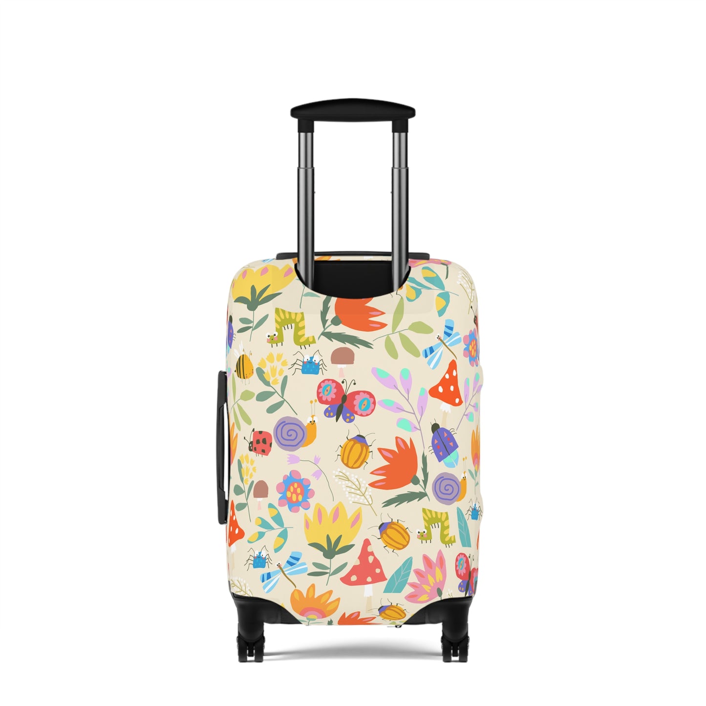 Kids Cartoon, Lady Bugs, Butterflies and Flowers  - Luggage Protector and Cover 3 Sizes