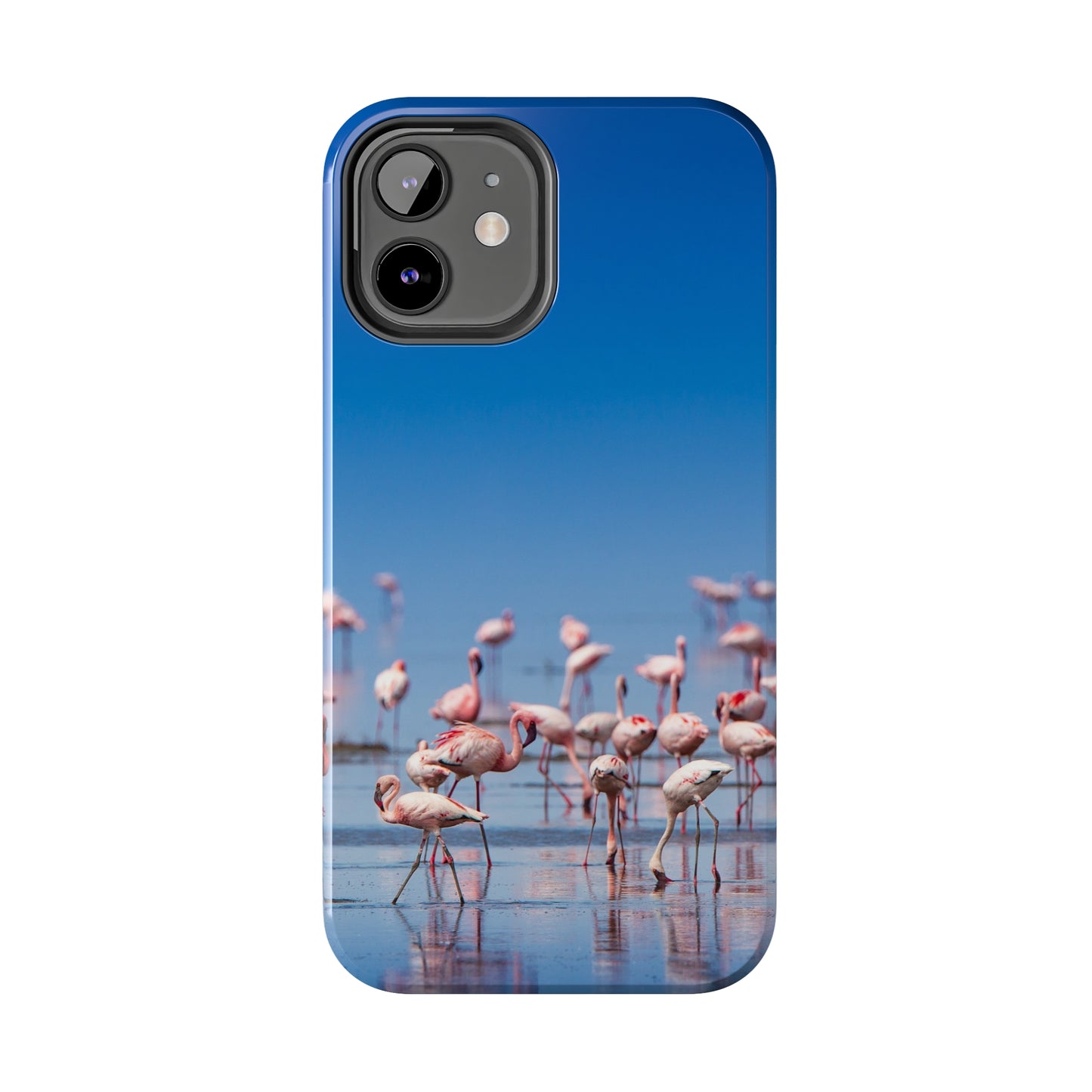 Flamingos on the Beach Iphone Tough Phone Case