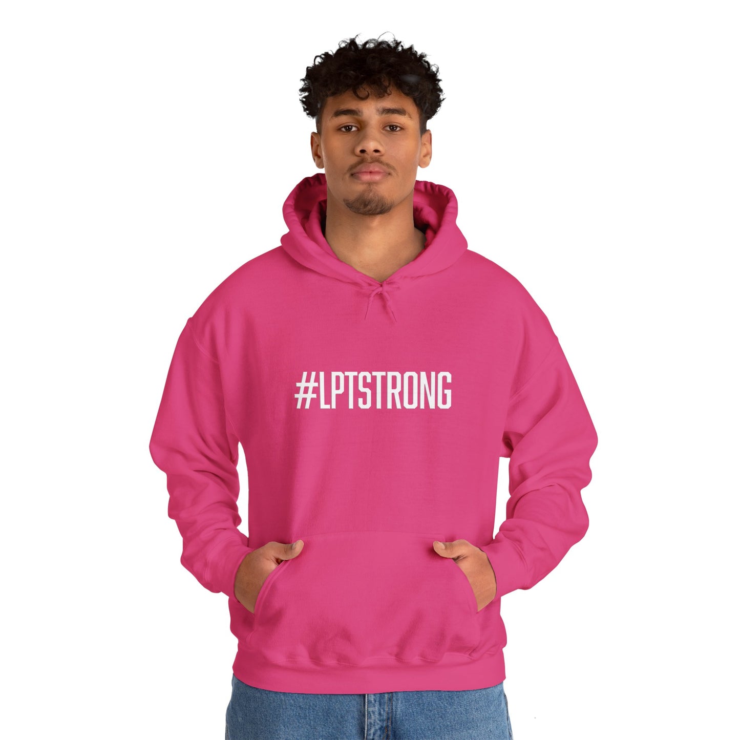 #LPTSTRONG White Lettering - Unisex Hooded Sweatshirt S-5XL - 9 Colors