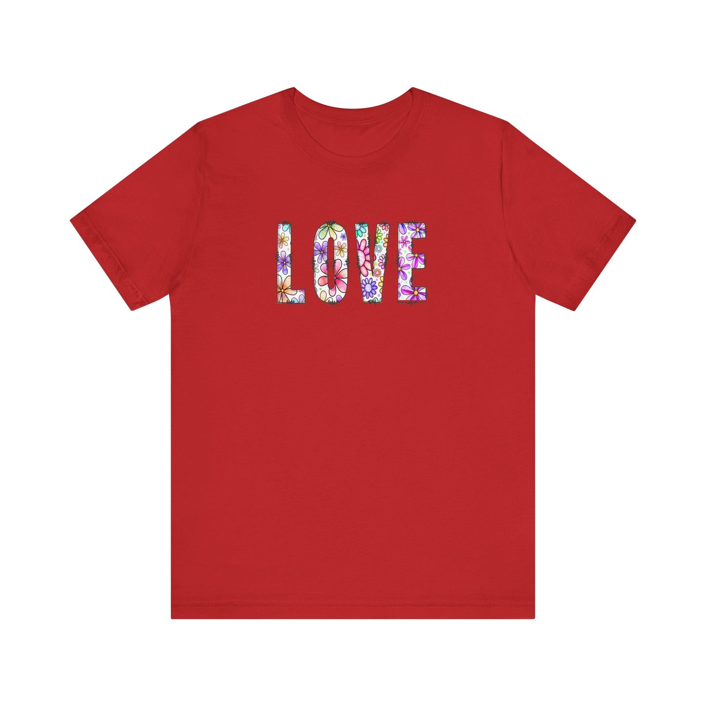 LOVE with Daisy Flowers - Short Sleeve T-Shirt XS-5XL