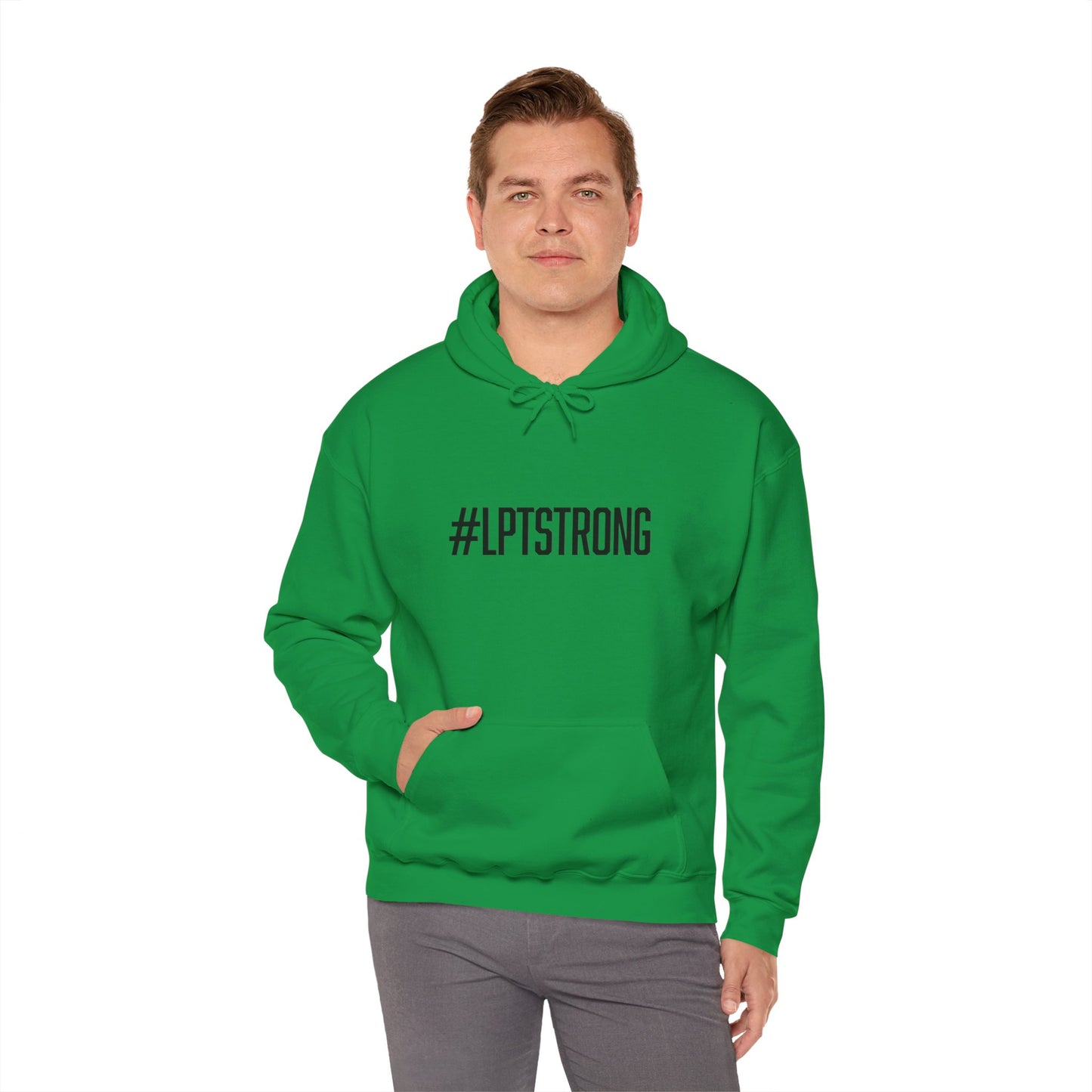 #LPTSTRONG Black Lettering - Hooded Sweatshirt S-5XL