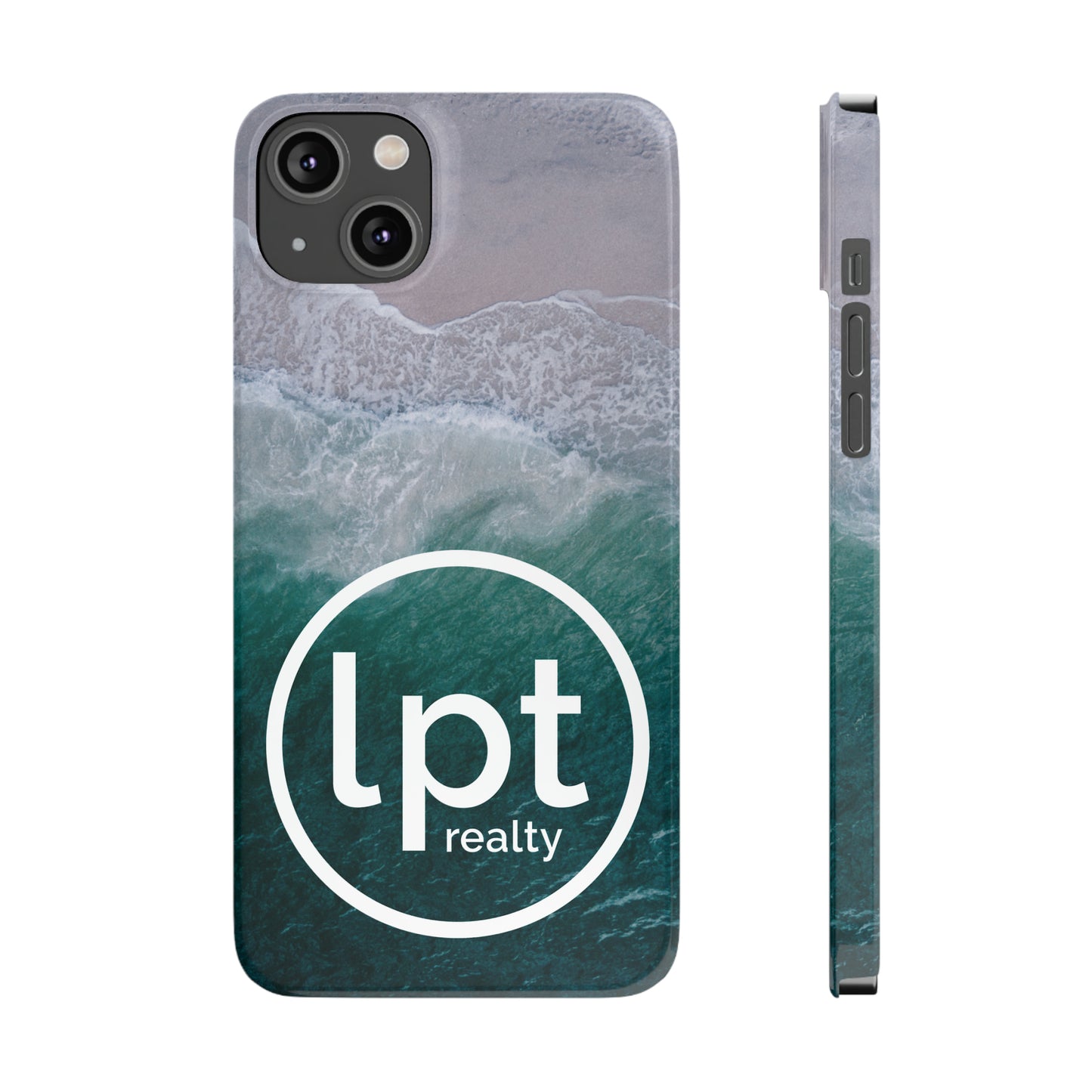 LPT Realty Logo -  Coastal Serenity: Beach and Ocean Bliss Iphone 15-12 Slim Phone Case