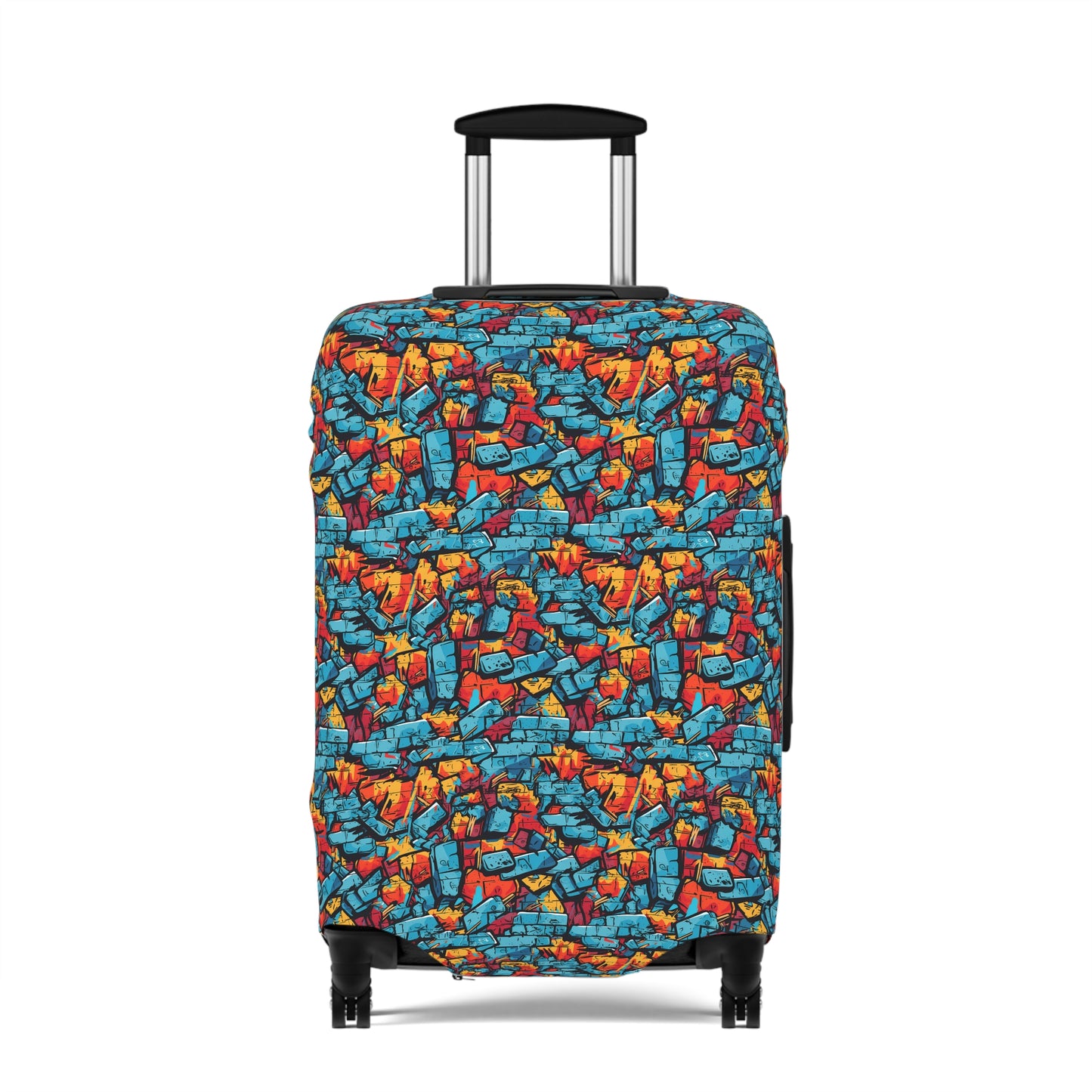 3D Brick Wall Graffiti Design  - Luggage Protector and Cover 3 Sizes