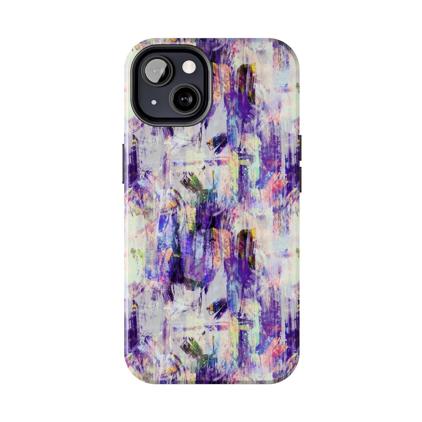 Purple Spring Painted Abstract Iphone Tough Phone Case