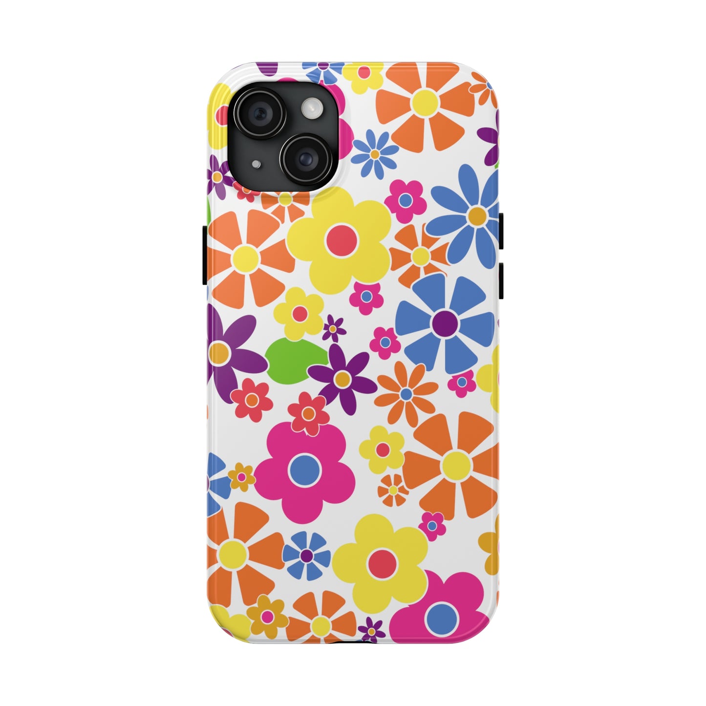 Flower Power Design Iphone Tough Phone Case