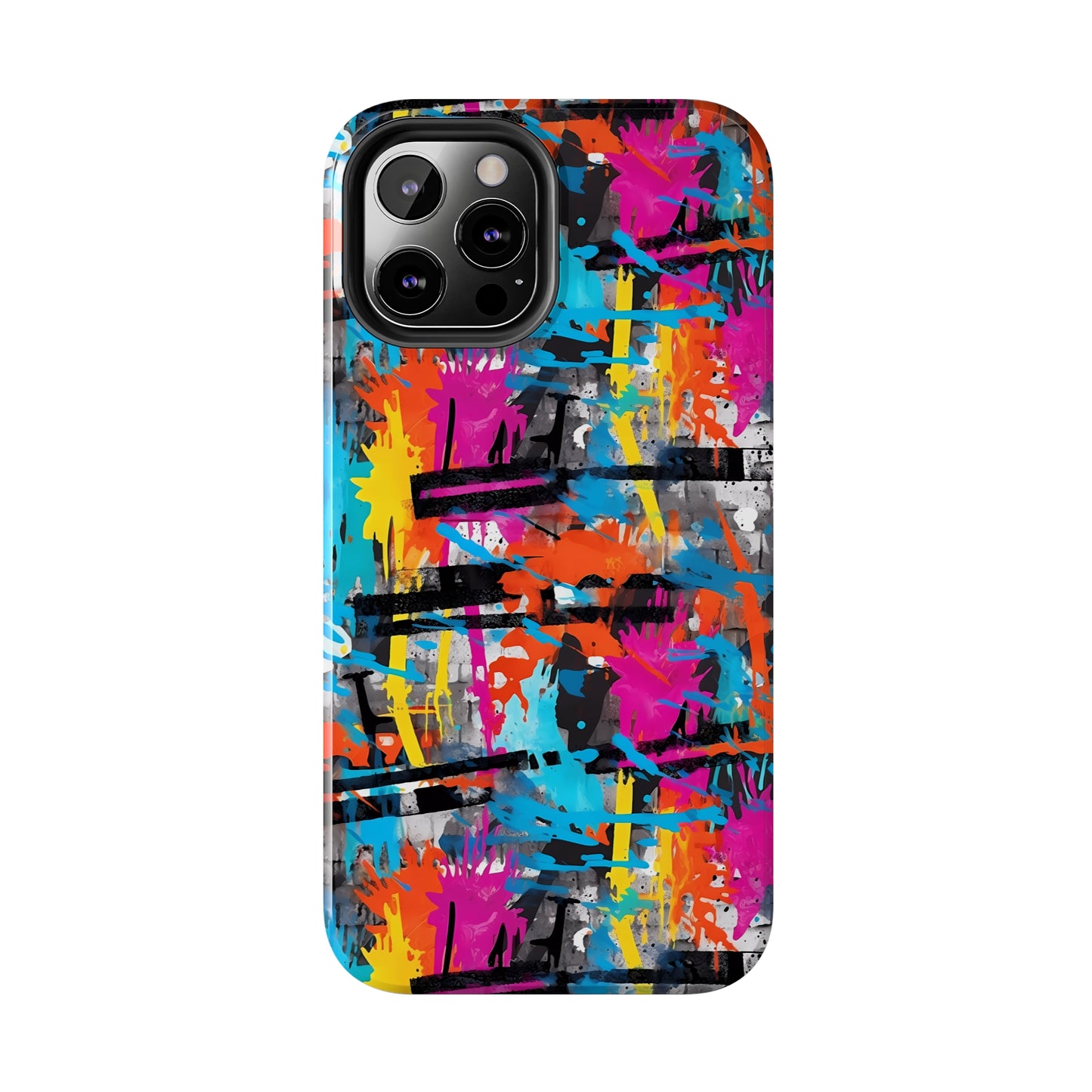 Rainbow Color Abstract Graffiti Design Iphone Tough Phone Case