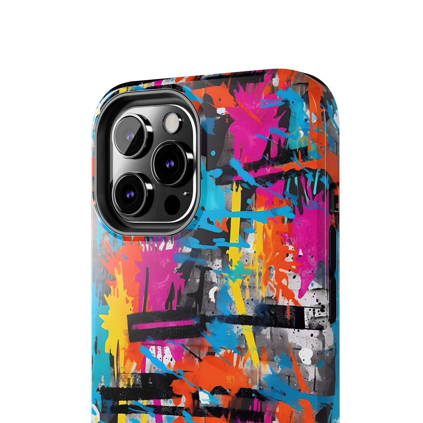 Rainbow Color Abstract Graffiti Design Iphone Tough Phone Case