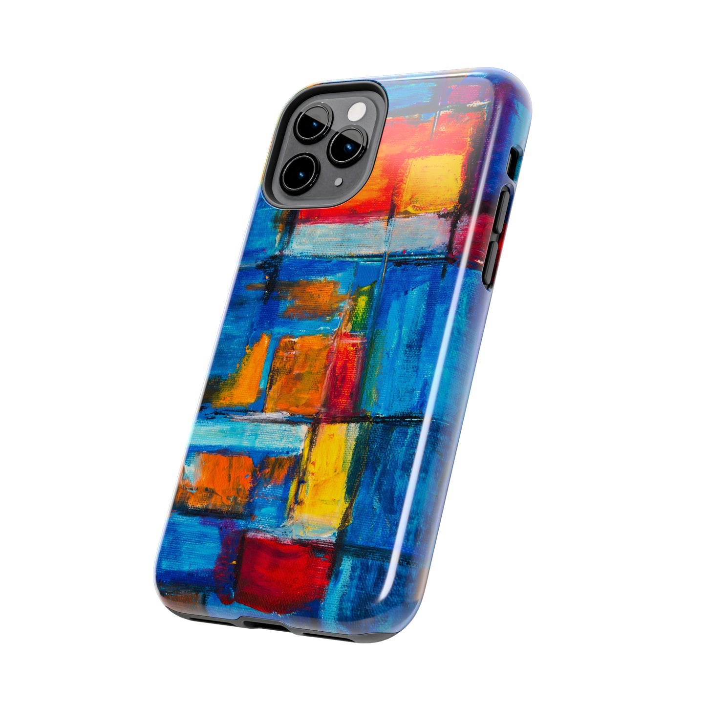 Rainbow Abstract Painting Iphone Tough Phone Case