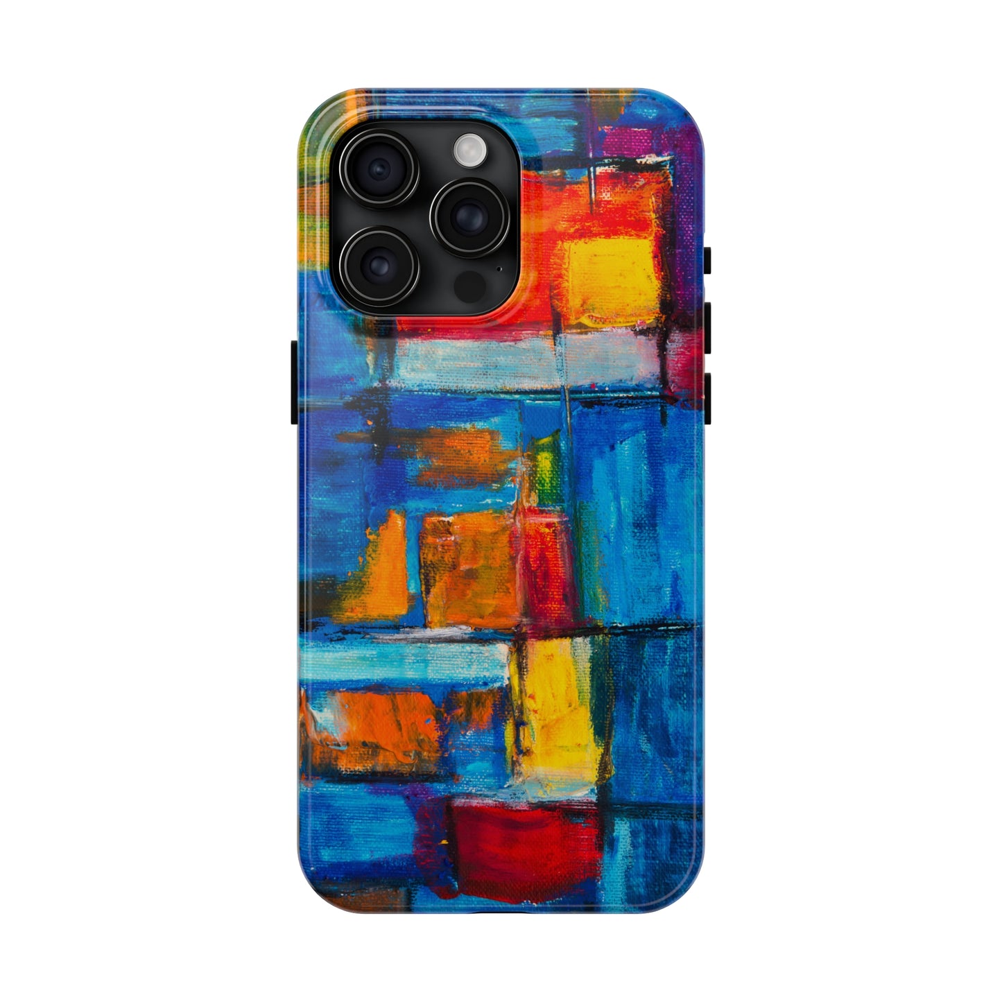 Rainbow Abstract Painting Iphone Tough Phone Case