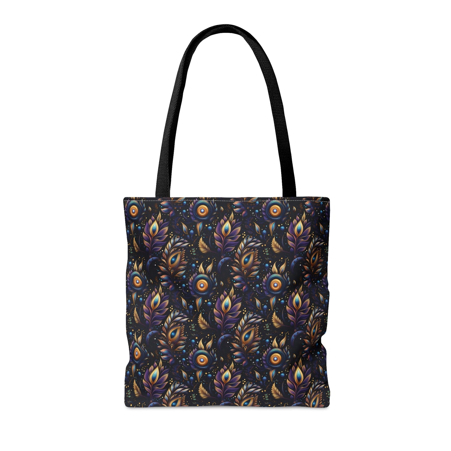 Mystical Enchanted Leaves and Celestial Stars - Canvas Tote 3 Sizes