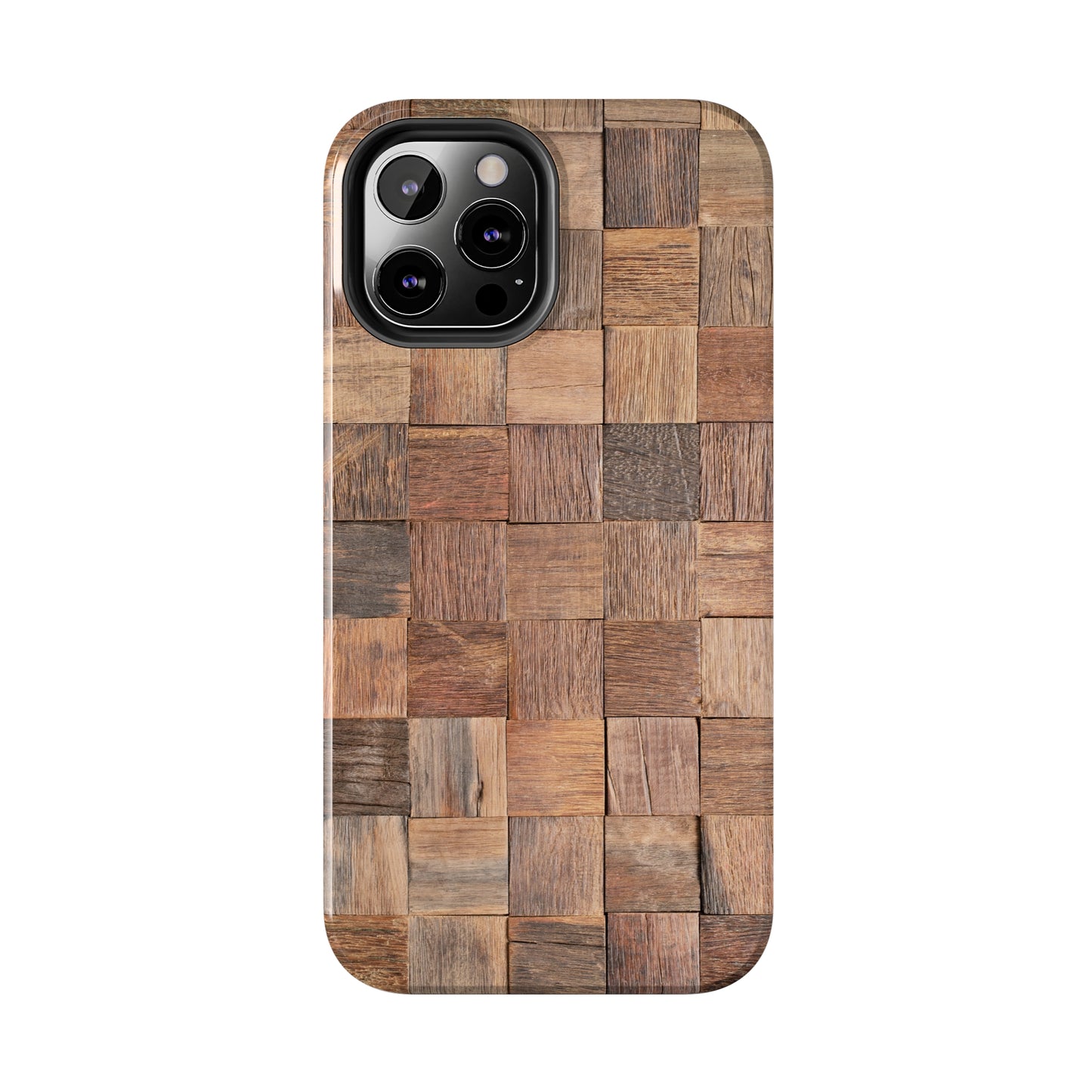 Organic Elegance Natural Woven Wood Design Design Iphone Tough Phone Case