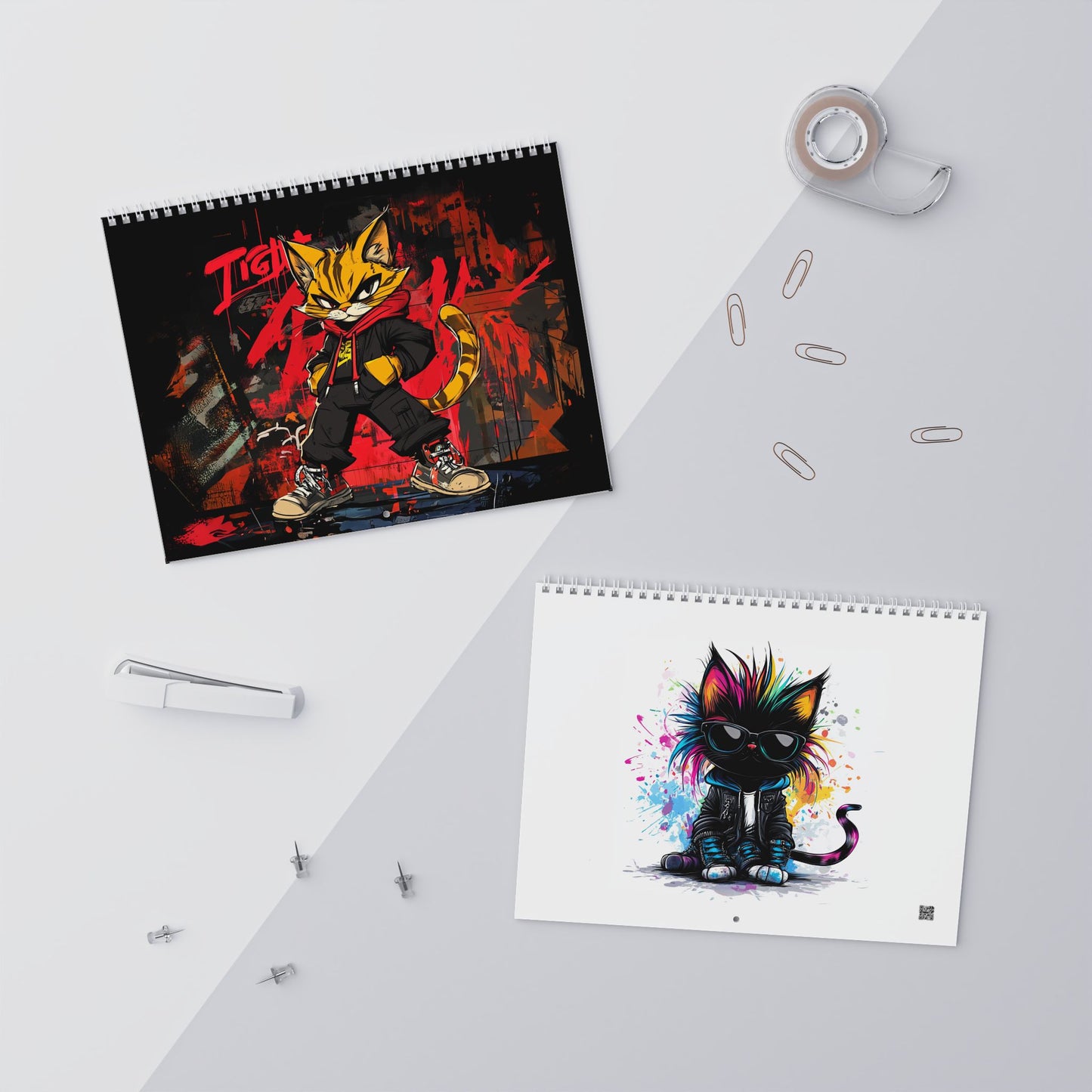 Crazy Cat Wall Calendars - 2 Sizes