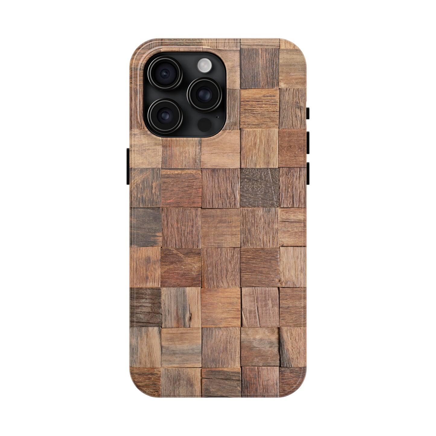 Organic Elegance Natural Woven Wood Design Design Iphone Tough Phone Case