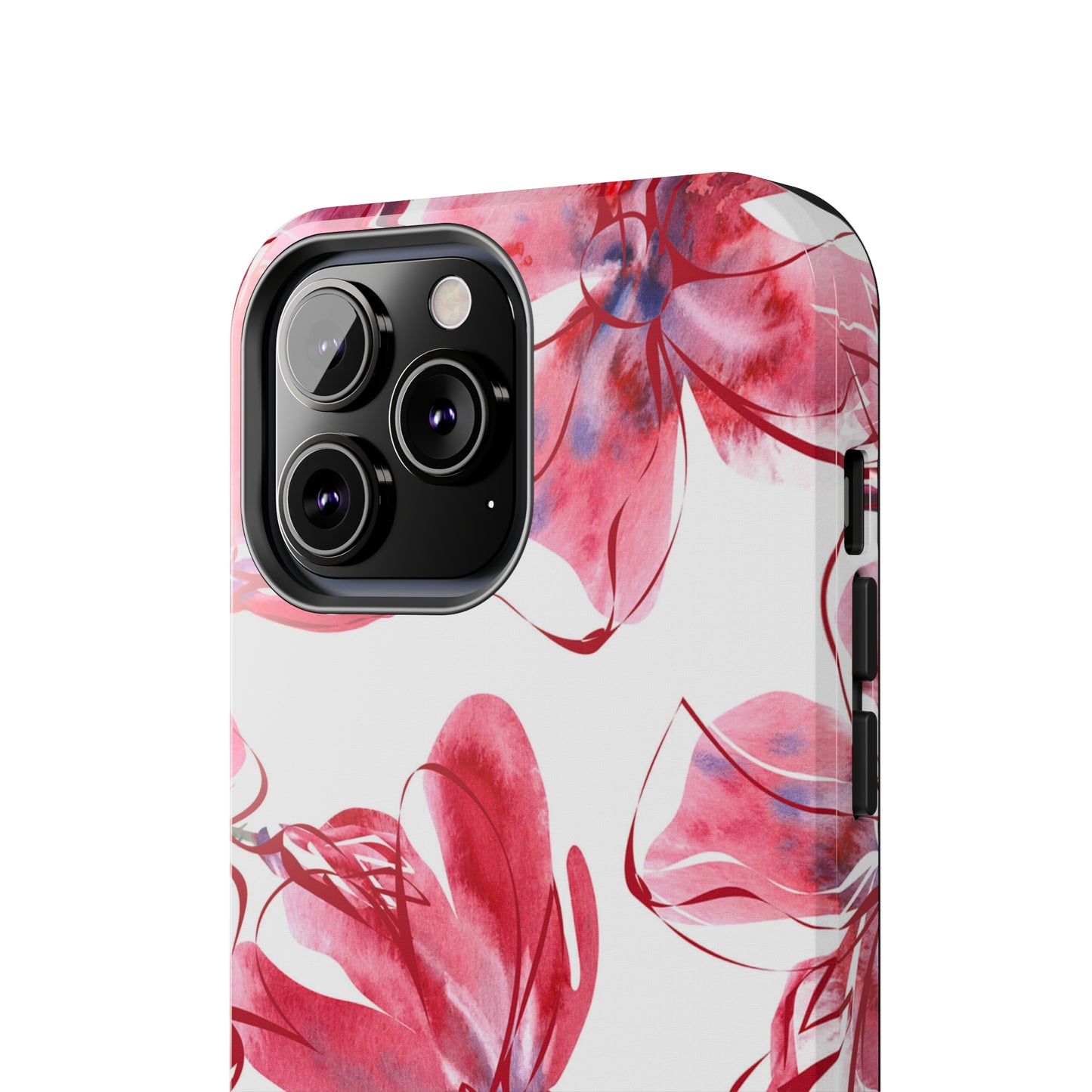 Large Pink Flower Iphone Tough Phone Case