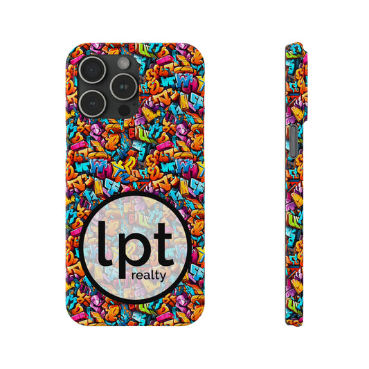 LPT Realty Logo -  3D Street Art Graffiti Design Iphone 15-12 Slim Phone Case