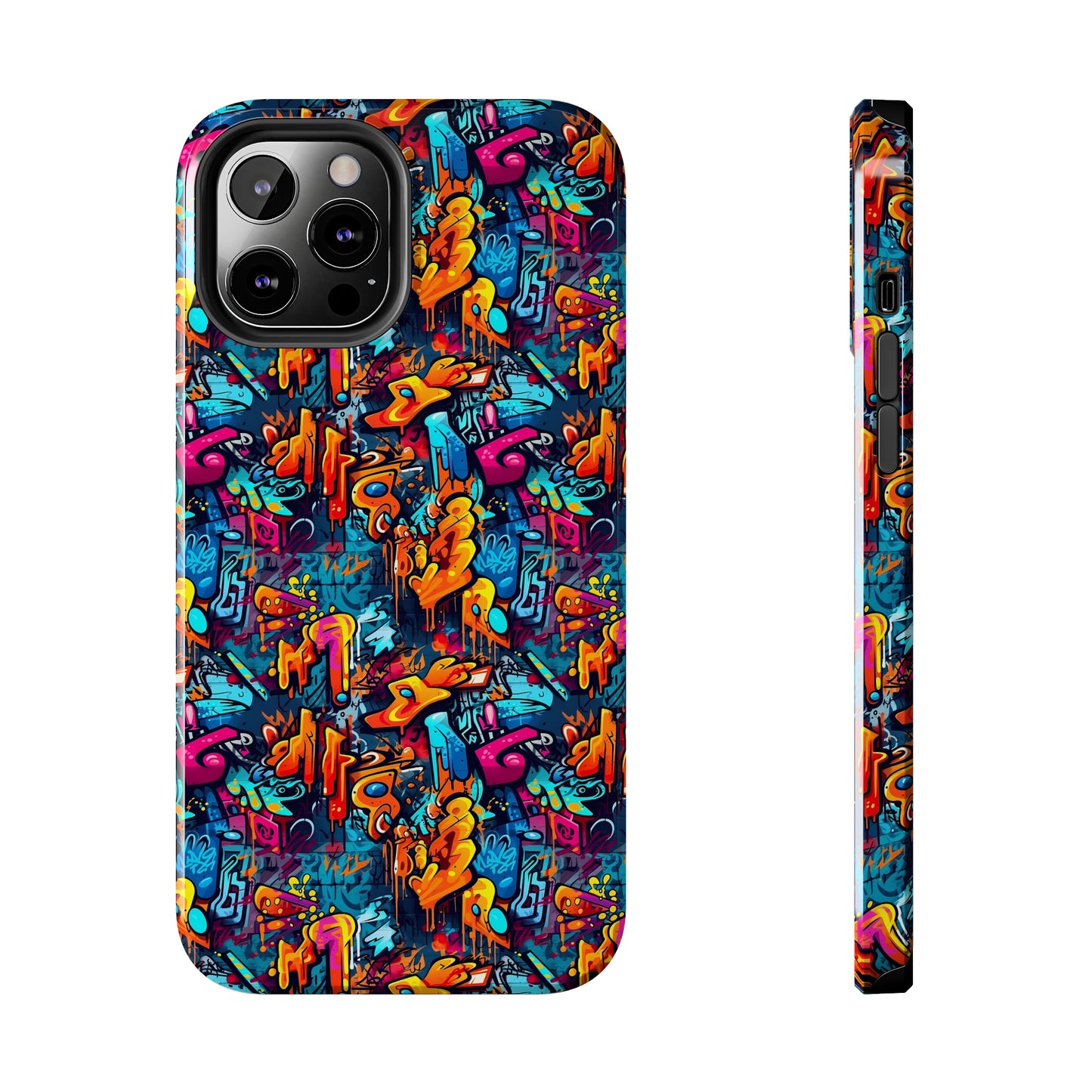 3D Abstract Graffiti Colorful Design Iphone Tough Phone Case