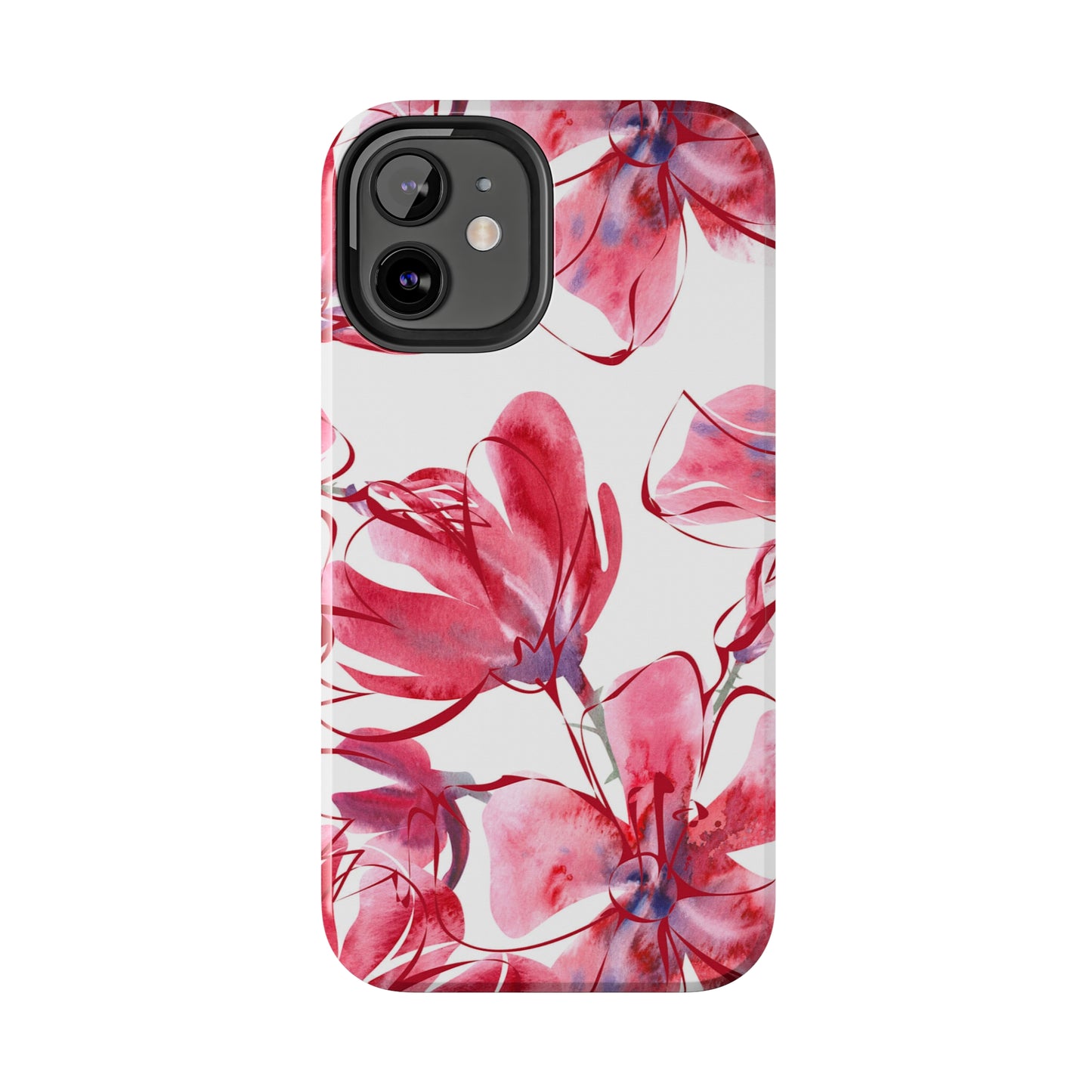 Large Pink Flower Iphone Tough Phone Case