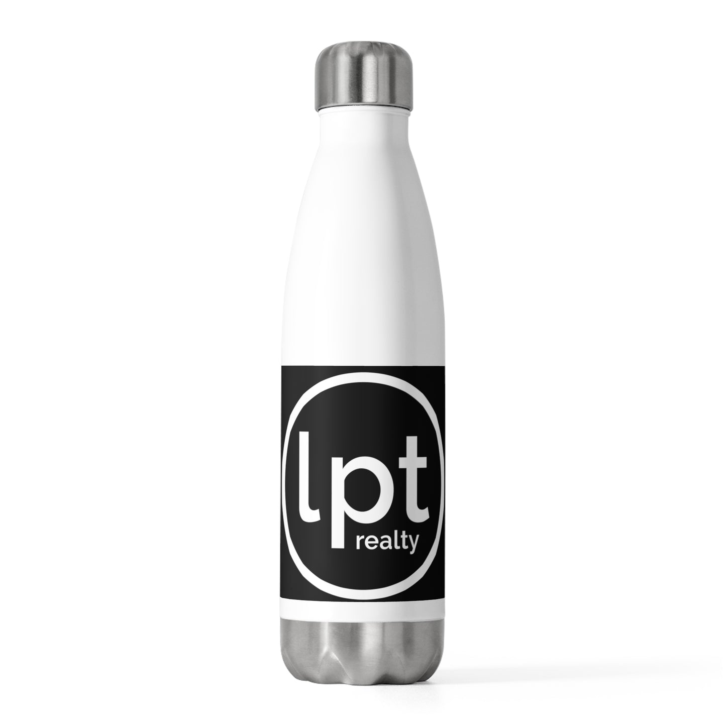 LPT Realty Logo on Black 20 oz Insulated Stainless Steel Water Bottle