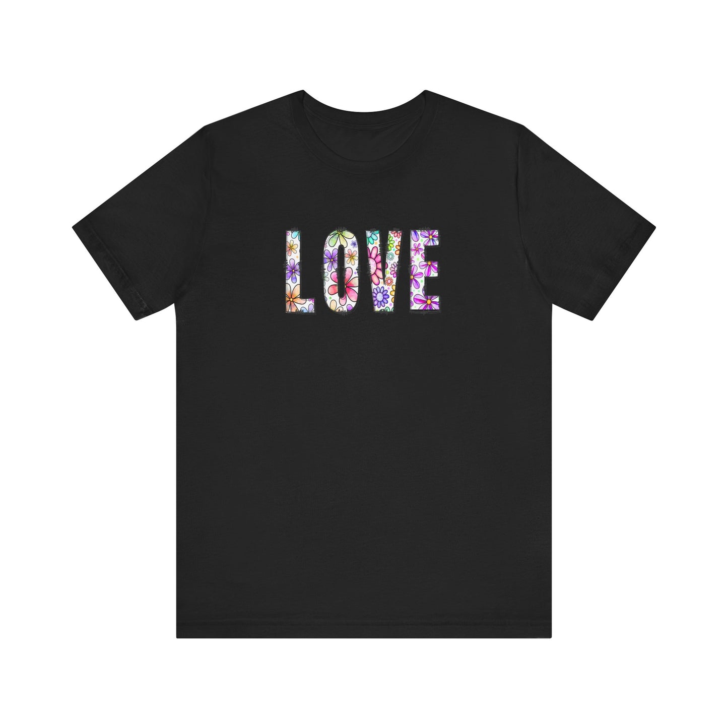 LOVE with Daisy Flowers - Short Sleeve T-Shirt XS-5XL