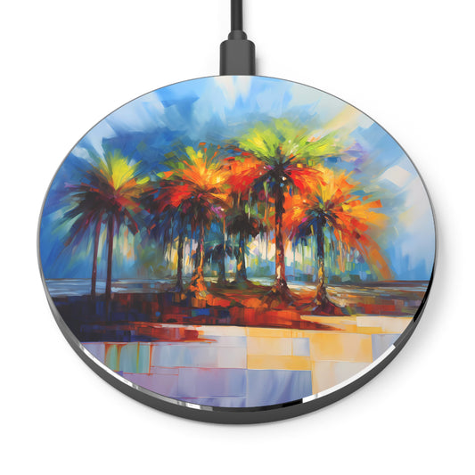 Dynamic Palmettos Abstract Depiction of South Carolina's Iconic Trees  Wireless Cell Phone 10W Charger