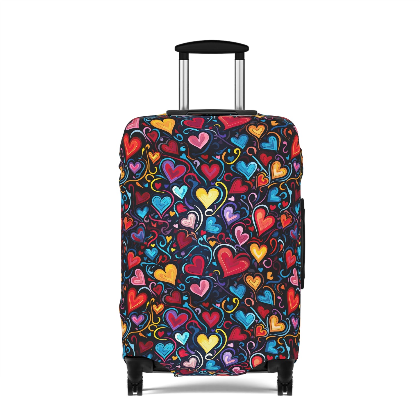 Whimsical Colorful Heart Design  - Luggage Protector and Cover 3 Sizes