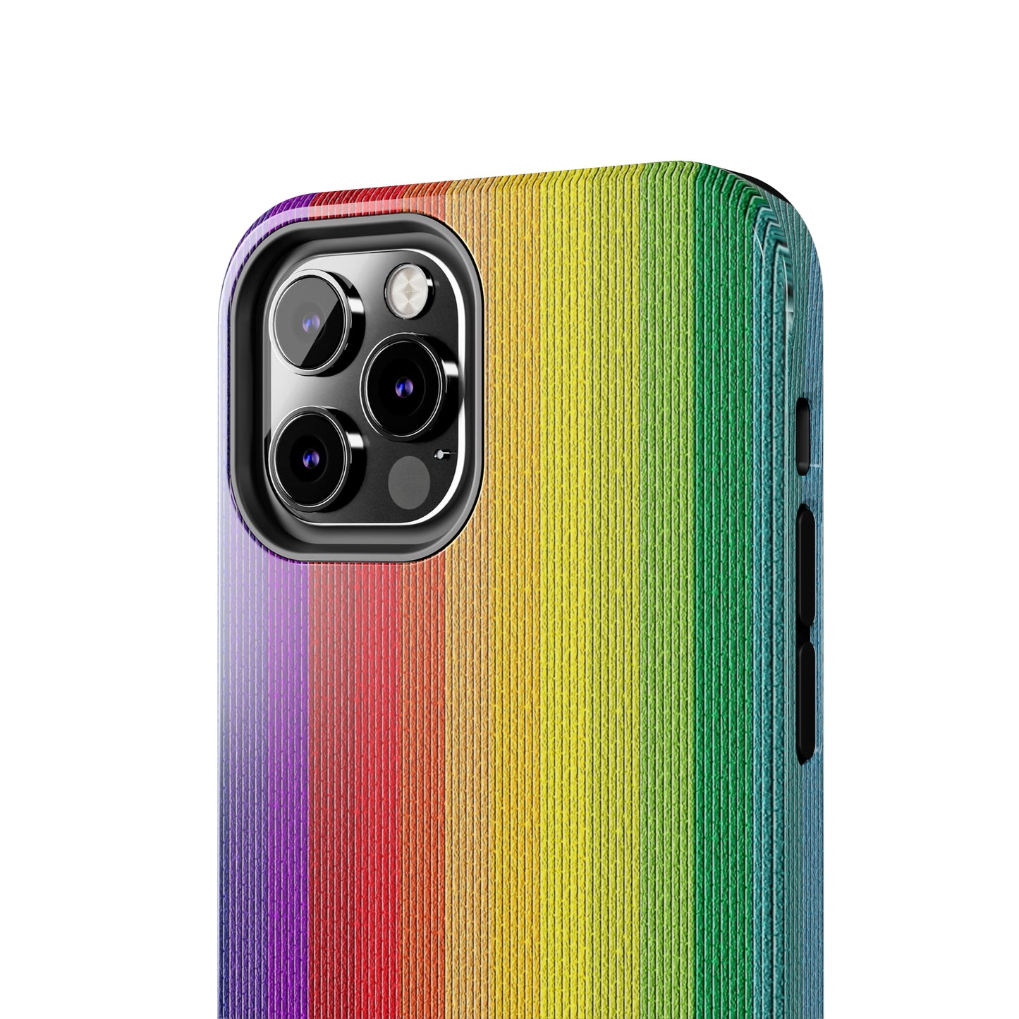 Rainbow Stripe Design Iphone Tough Phone Case