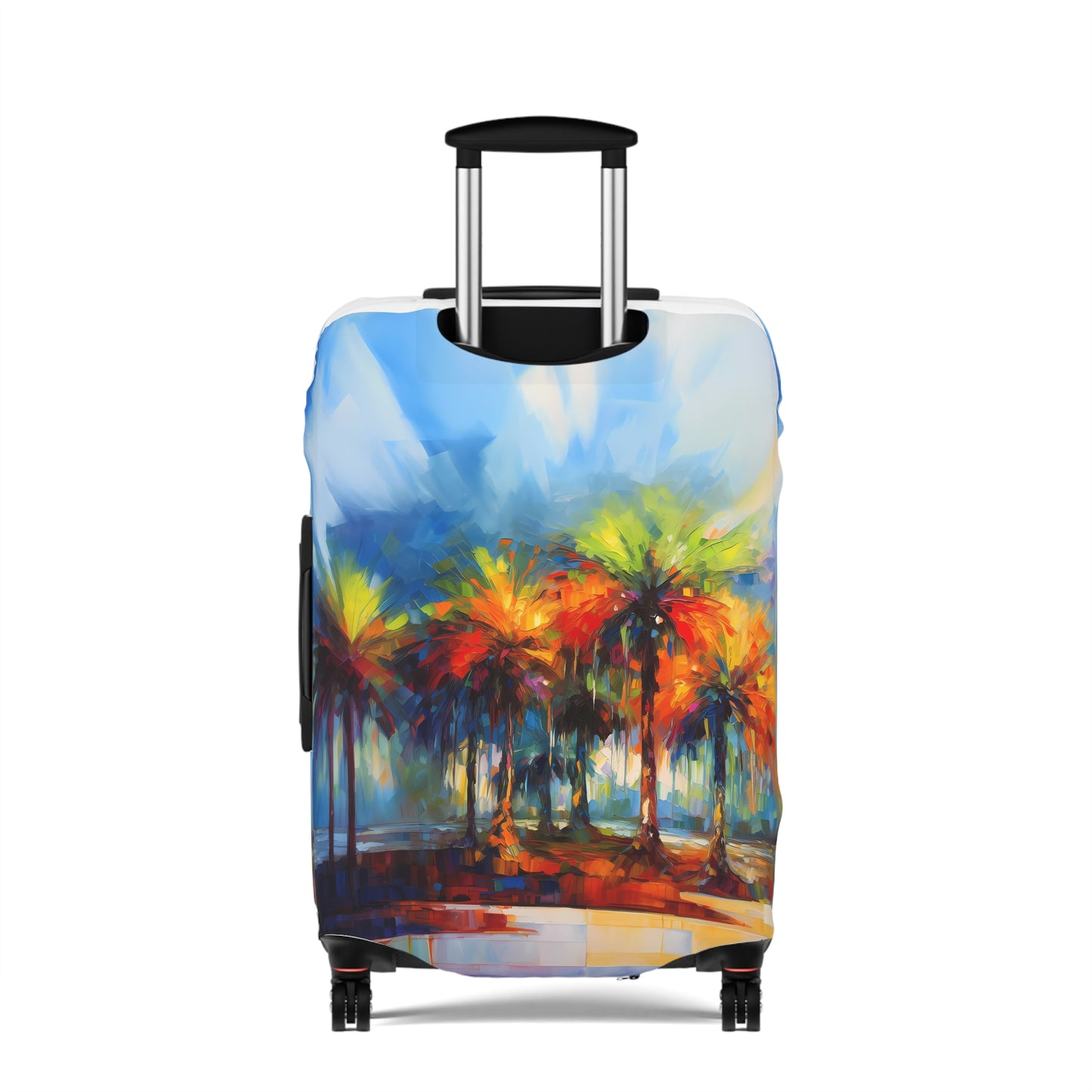 Dynamic Palmettos Abstract Depiction of South Carolina's Iconic Trees   - Luggage Protector and Cover 3 Sizes