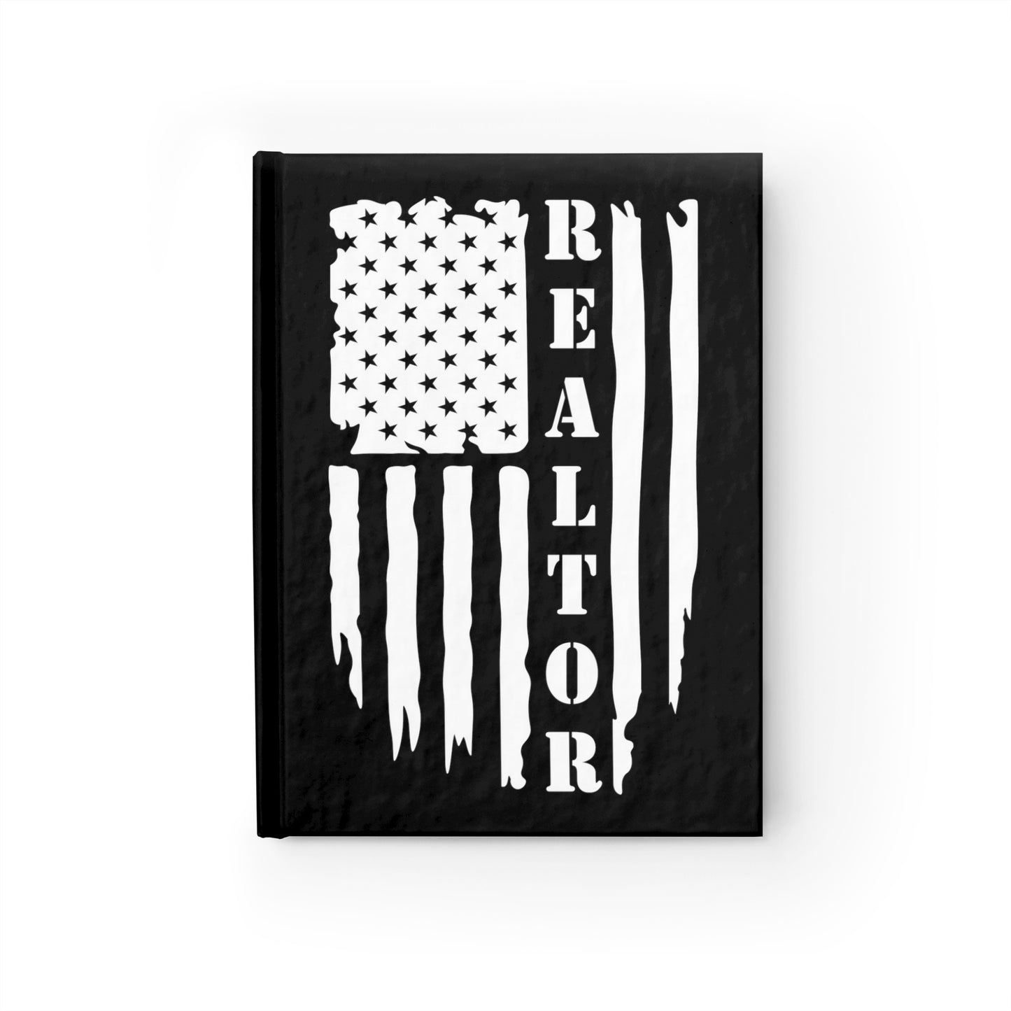 American Flag & Realtor - Hardcover Ruled Line Journal 5" x 7"