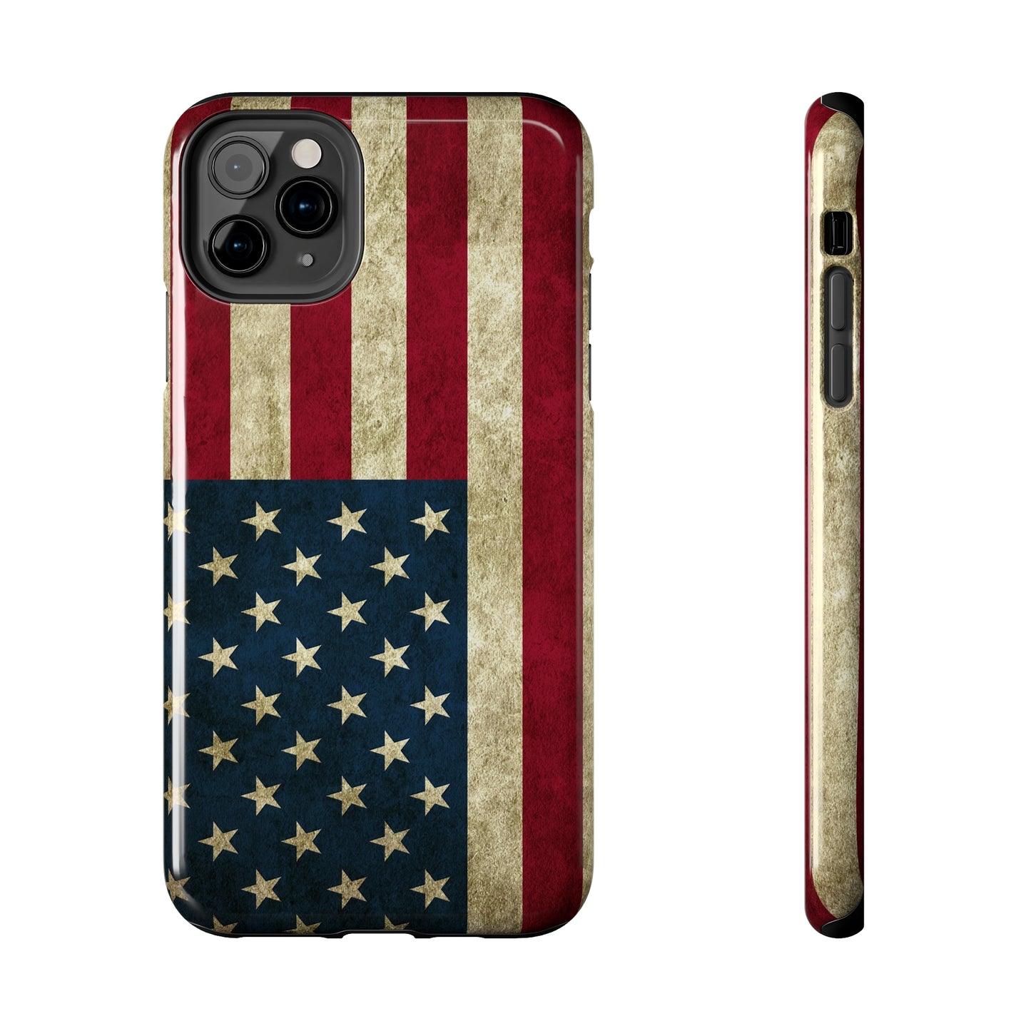 Rugged American Flag Iphone Tough Phone Case