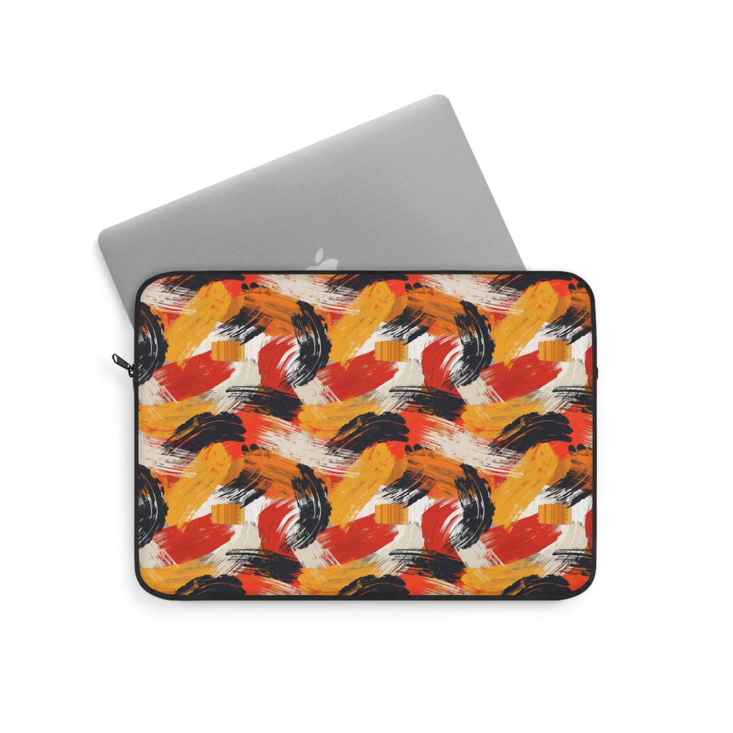 Bold Autumn Brushstroke Abstract Pattern Laptop or Ipad Protective Sleeve 3 Sizes Available