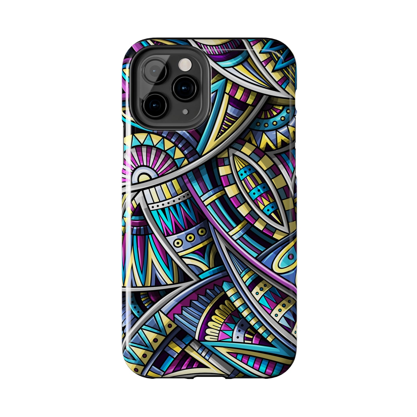 Tribal Colorful Abstract Design Iphone Tough Phone Case