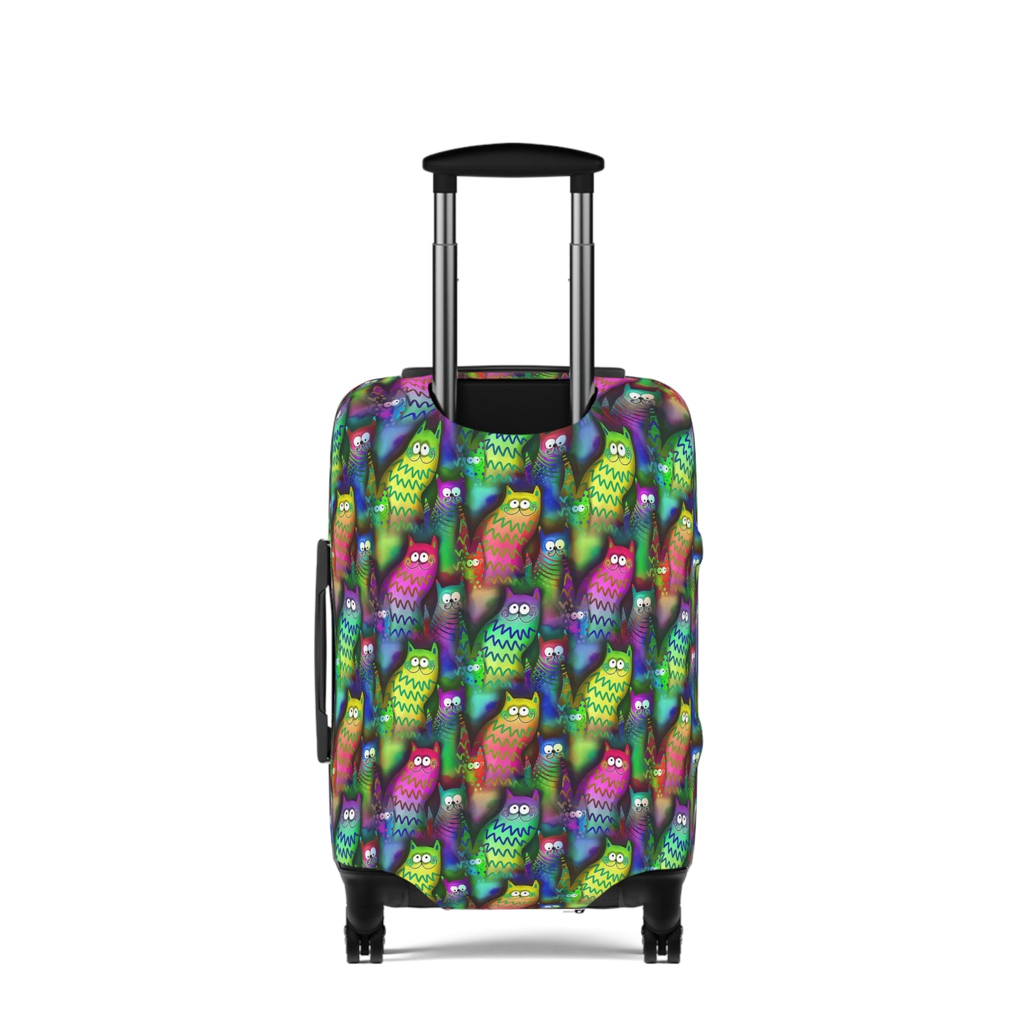 Neon Rainbow Cartoon Cats  - Luggage Protector and Cover 3 Sizes