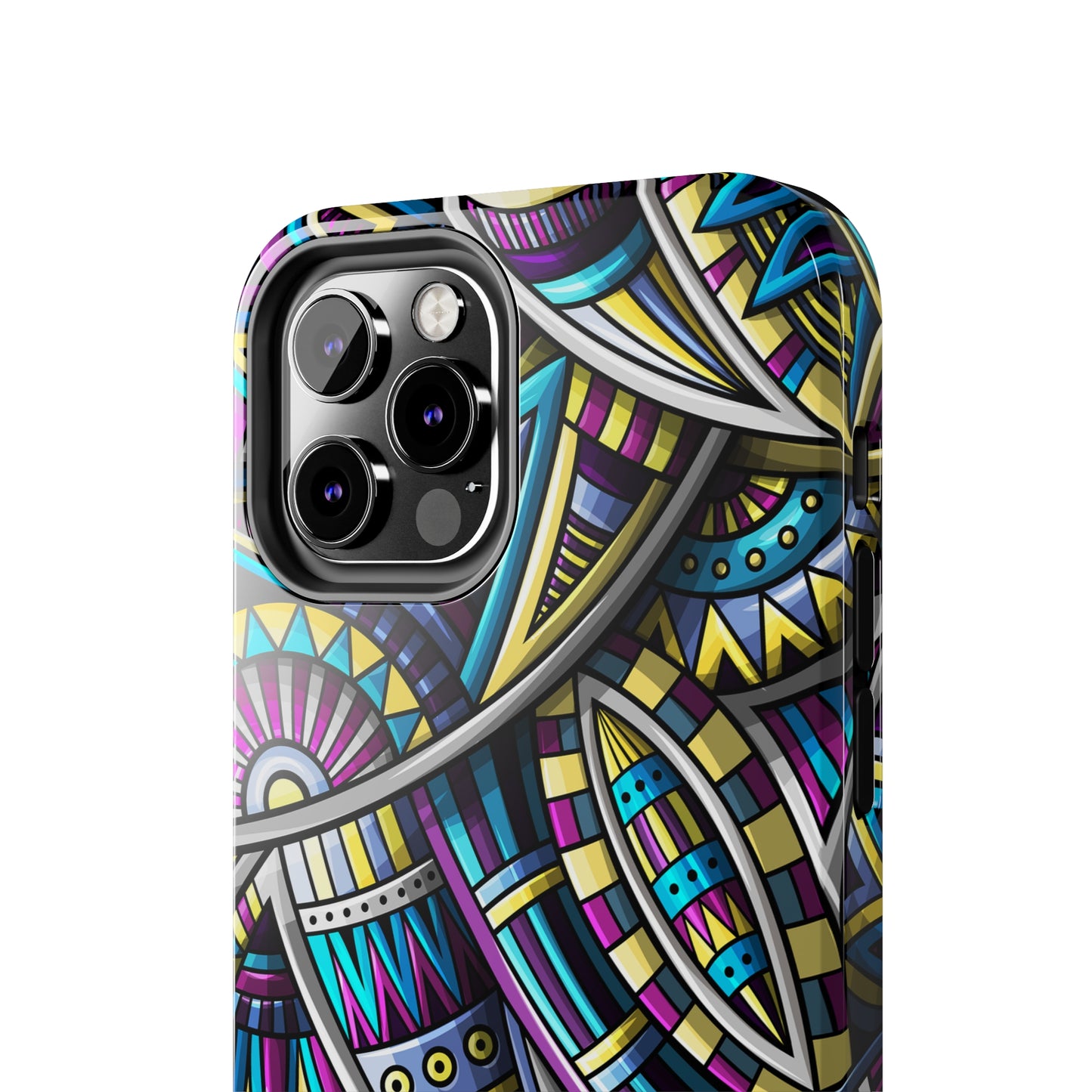 Tribal Colorful Abstract Design Iphone Tough Phone Case