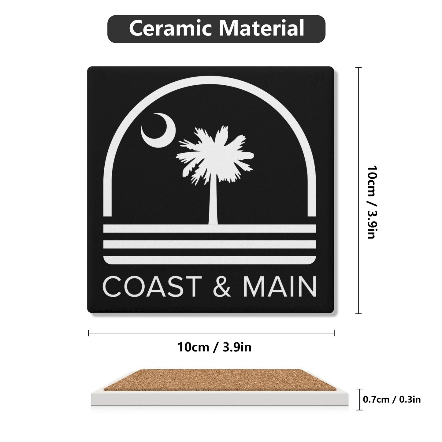 Square Ceramic Coasters - Coast & Main