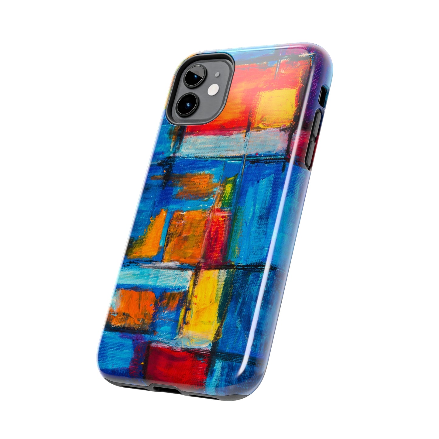 Rainbow Abstract Painting Iphone Tough Phone Case