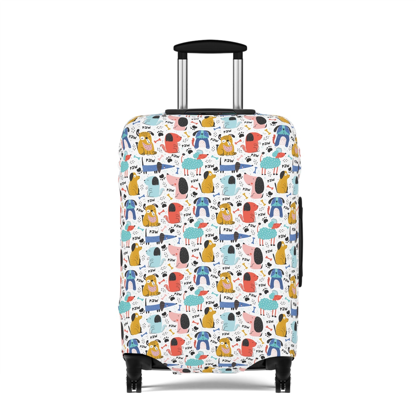 Playful Pups: Colorful Cartoon Dogs  - Luggage Protector and Cover 3 Sizes