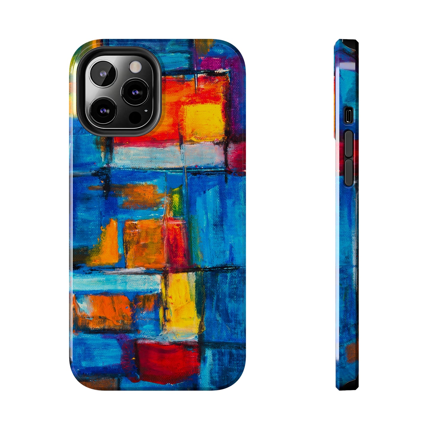 Rainbow Abstract Painting Iphone Tough Phone Case