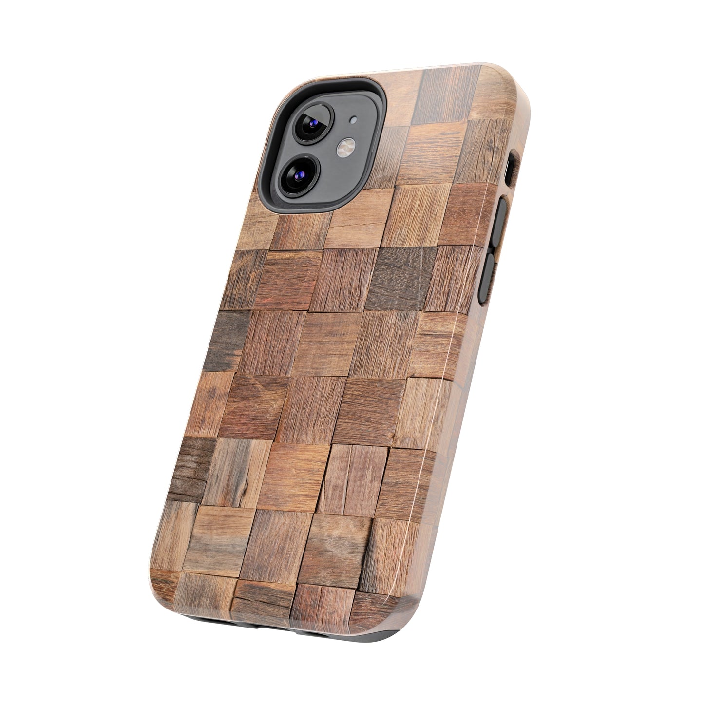 Organic Elegance Natural Woven Wood Design Design Iphone Tough Phone Case