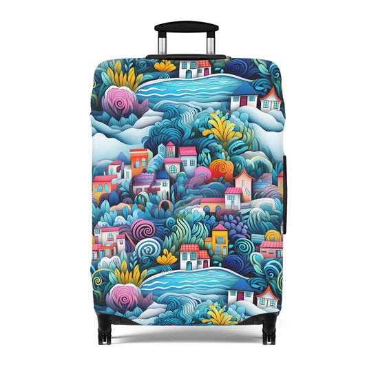 Coastal Charm Houses Inspired by South Carolina's Seaside  - Luggage Protector and Cover 3 Sizes