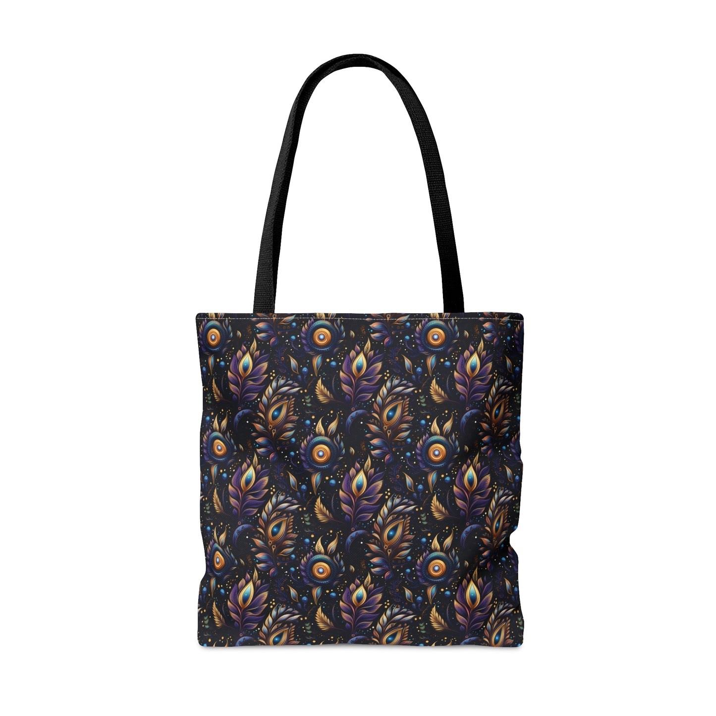 Mystical Enchanted Leaves and Celestial Stars - Canvas Tote 3 Sizes