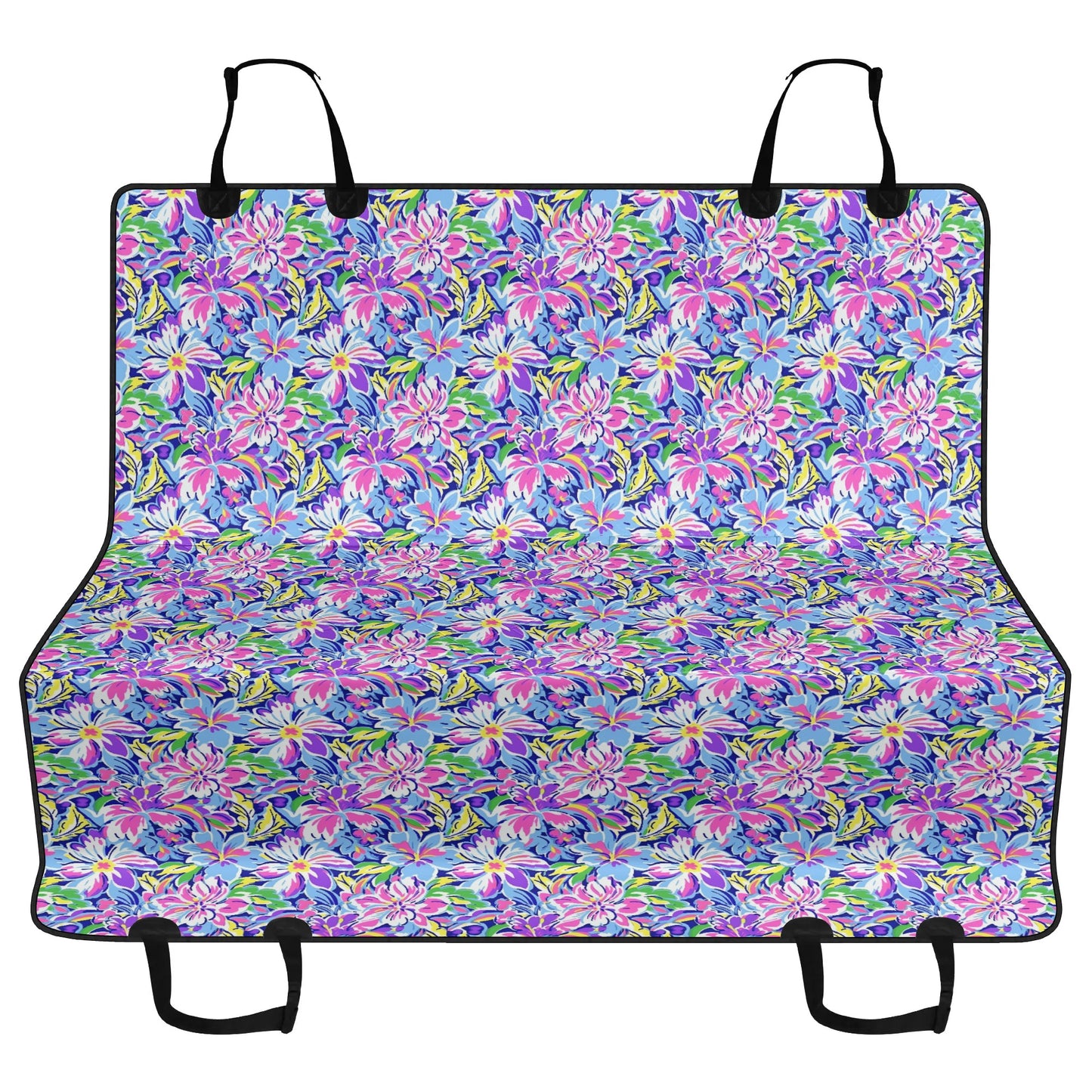 Tropical Burst: Vibrant Summer Flowers in Full Bloom Car Pet Seat Cover 2 Sizes