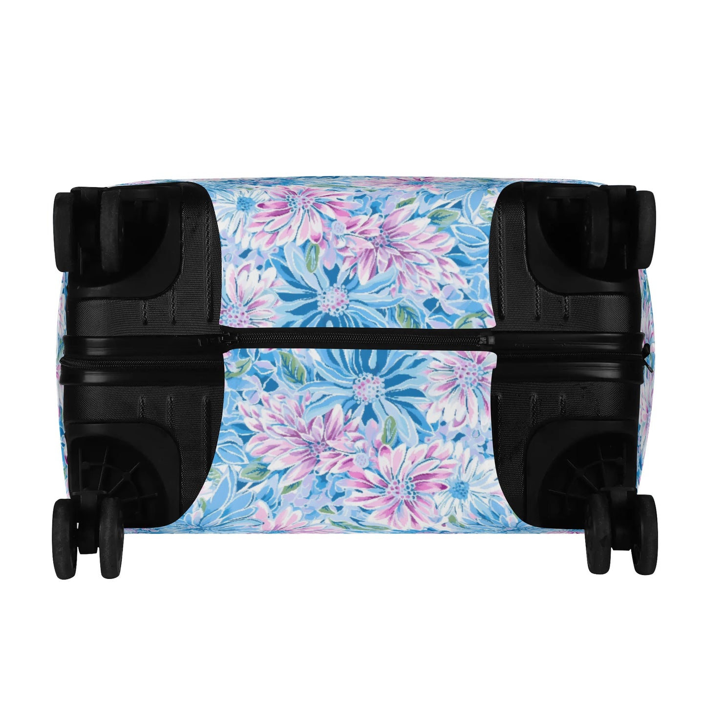 Pastel Blossom Symphony: Spring Flowers in Soft Pink and Blue Hues Luggage Protector and Cover 4 Sizes