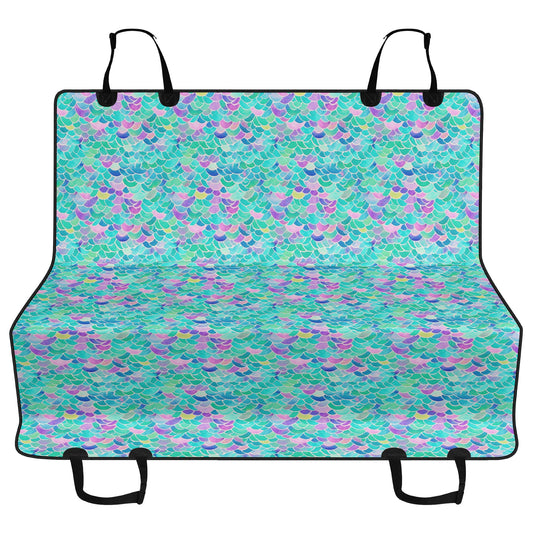 Pastel Seas: Mermaid Tail in Enchanting Pastel Hues Car Pet Seat Cover 2 Sizes