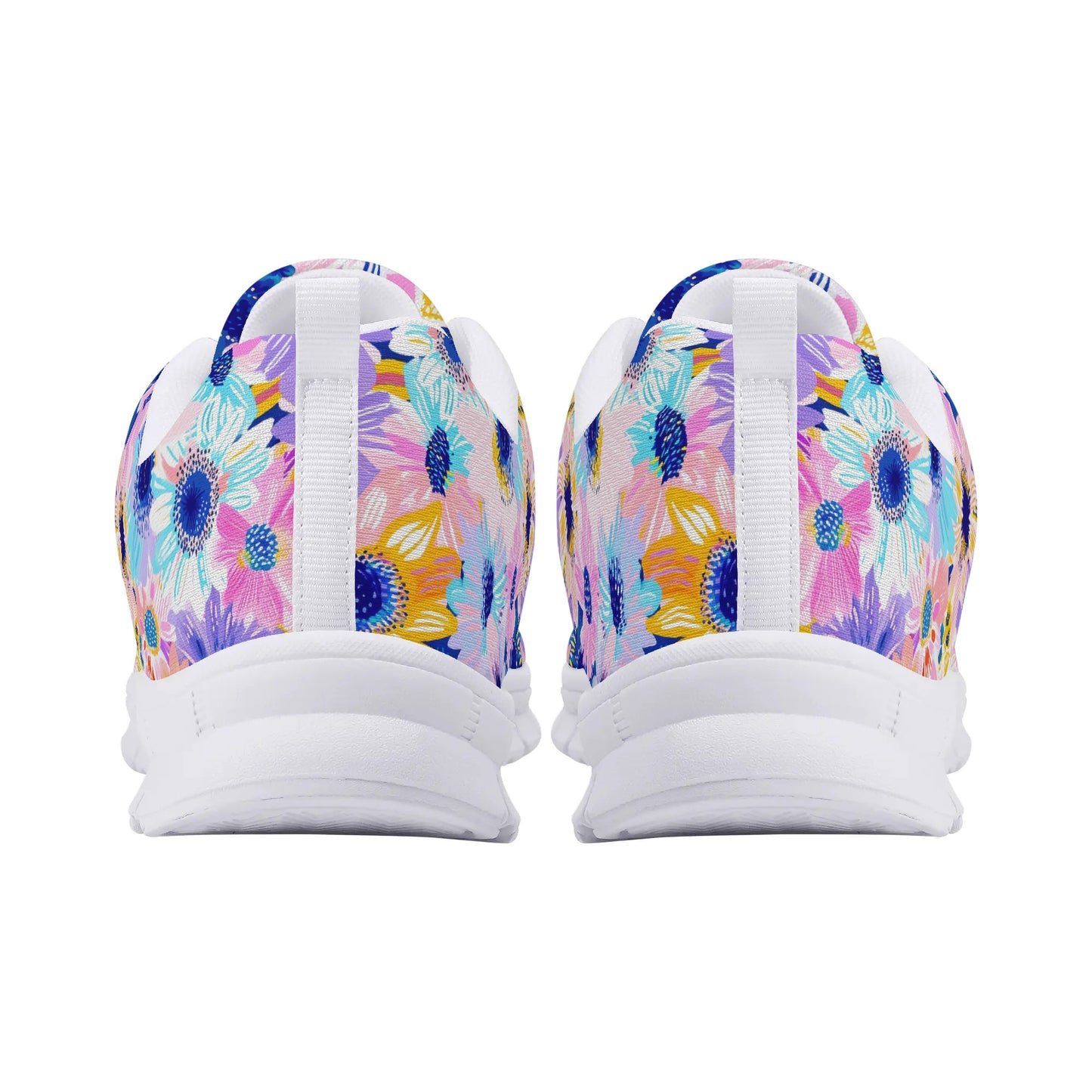 Watercolor Wonderland: Large Colorful Daisies Blooming with Radiance Womens EVA Mesh Running Shoes US5-US12